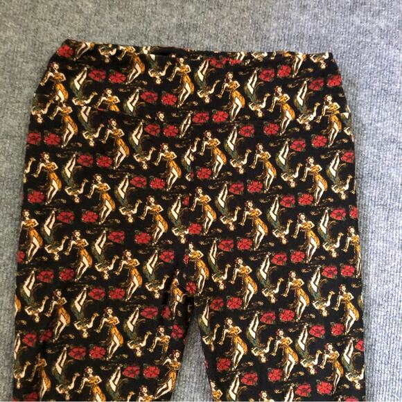 Lularoe Women’s Soft Printed Elastic Waist Leggings One Size - Picture 6 of 9